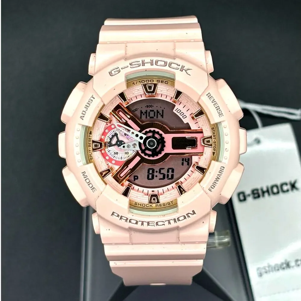 Casio G-Shock GMA-S110MP-4A1 Pink Analog Digital Women’s Watch NIBWT